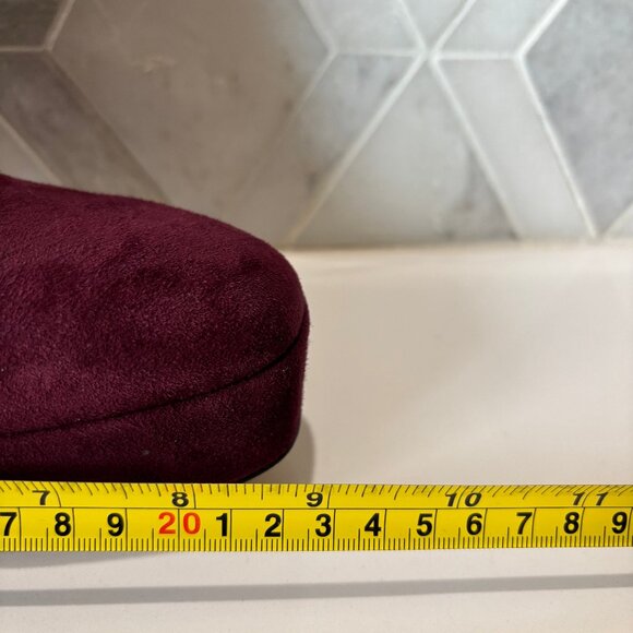 Stuart Weitzman Sz 8.5B Red Suede Platform Block Heel Sky High Ankle Boot Bootie - Picture 5 of 12